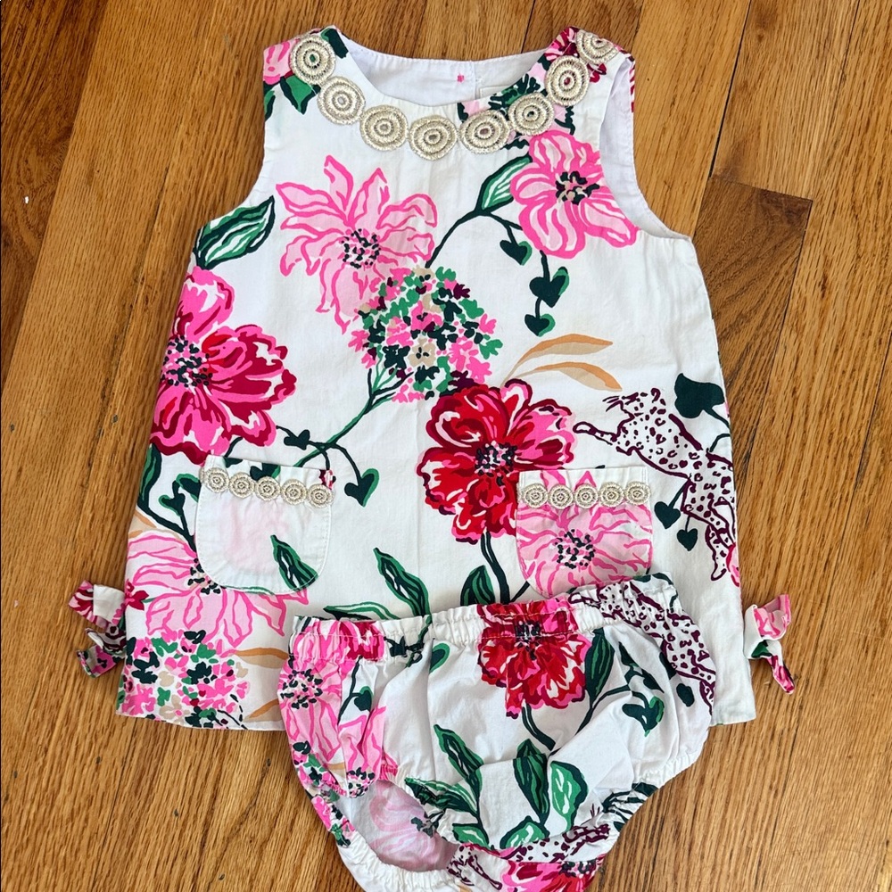 Lilly Pulitzer Vibrant Floral Diaper Cover Set